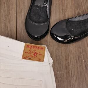 EUC True Religion White Jodie jeans skinny straight Sz 29